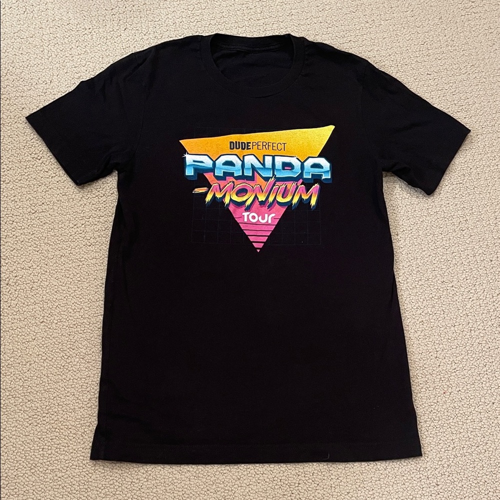 Dude Perfect Black Panda-Monium Tour Tee - Short Sleeve